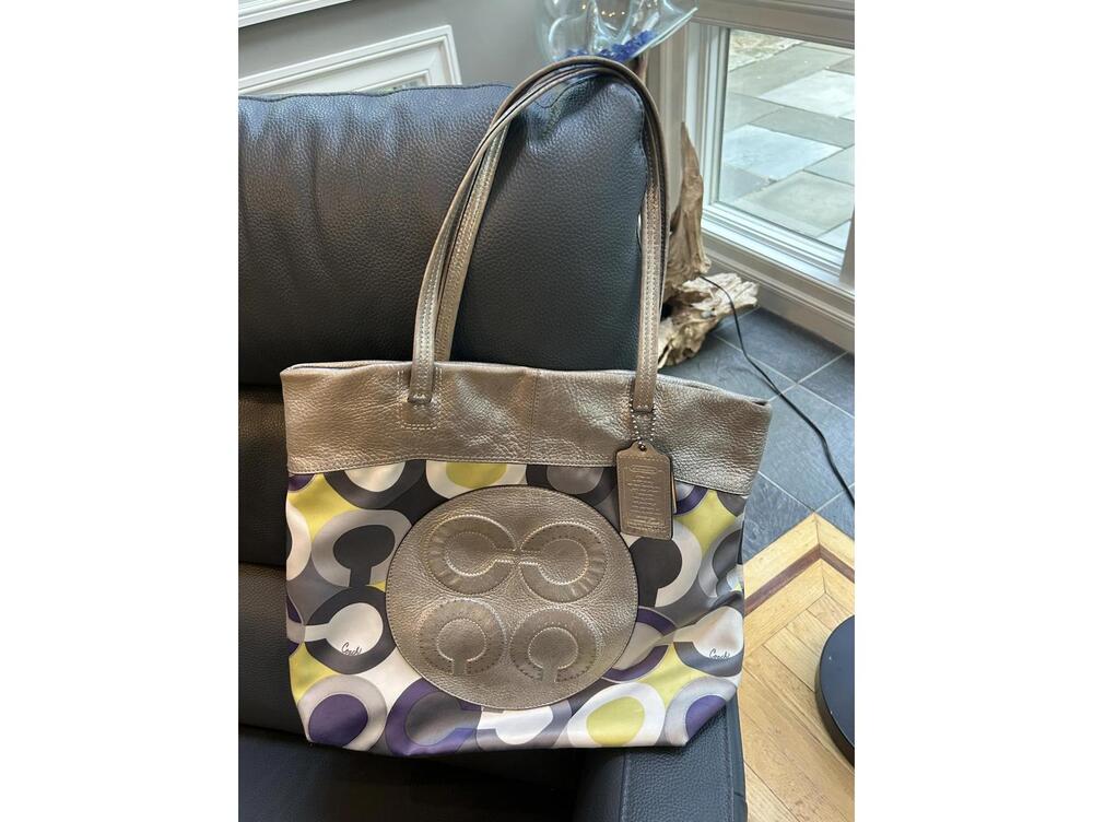 COACH Julia Op Art Signature Tote 14970
